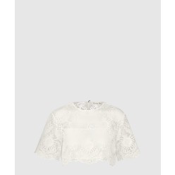 크롭 반소매 탑