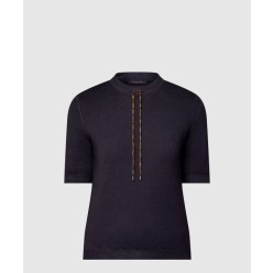 드로스트링 니트 톱