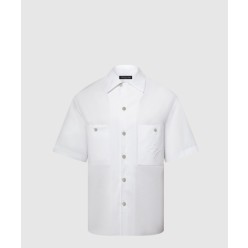 시그니처 쇼트 슬리브드 코튼 셔츠