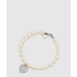 올리브 리프 펄 하트 브레이슬릿