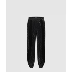 플록드 다미에 테크니컬 트랙 팬츠