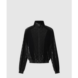 플록드 다미에 테크니컬 트랙수트 톱