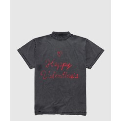 립스틱 발렌타인 오버사이즈 티셔츠