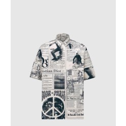 가제트 프린팅 하와이안 셔츠
