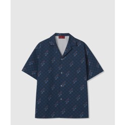 셀렉션 프린트 코튼 셔츠