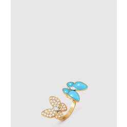 투 버터플라이 비트윈 더 핑거 링 7UZ00