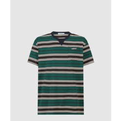 스트라이프 라일 코튼 티셔츠