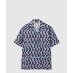 프린트 코튼 셔츠