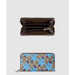 GG  수프림 프린트 집 어라운드 지갑 841150