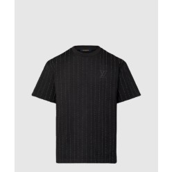 크리스털 장식 코튼 티셔츠