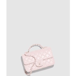 핸들 장식의 미니 플랩백 AS5243