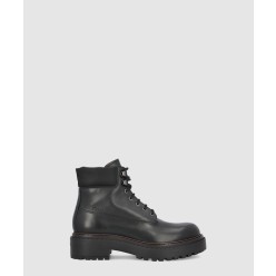 로고솔 레더 레이스업 부츠 2TE205