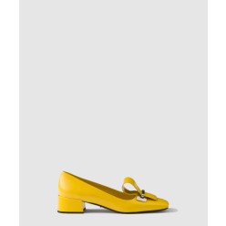 투톤 브러쉬드 가죽 펌프스 1I963N