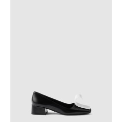 투톤 브러쉬드 가죽 펌프스 1I964N