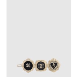 심볼릭 헤어핀 블랙 샴페인골드 AB6696