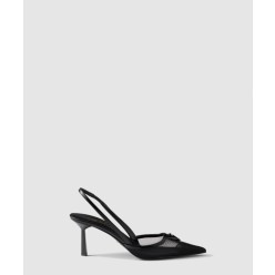 메쉬 소재 슬링백 펌프스 1I891N