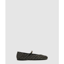 크리스털 장식 스웨이드 발레리나 1F796N