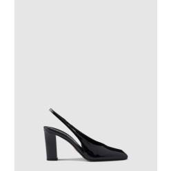 페이턴트 가죽 슬링백 펌프스 1I838N