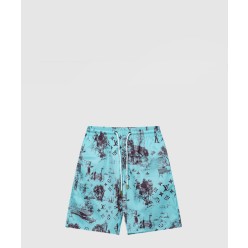 프린티드 실크 쇼츠