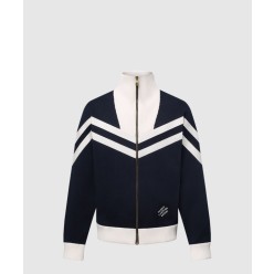 니티드 코튼 세일러 블루종