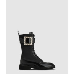 비브 레인저스 다이아몬드 버클 패브릭 부츠 5483