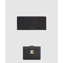 니노 파인 스트랩 지갑 서플 그레인 카프스킨 10M963