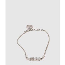 크리스털 장식 메탈 브레이슬릿 5IB454