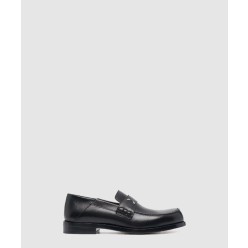 스티치 로고 레더 로퍼 T8013