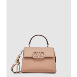 주얼 자수 스몰 브이슬링 핸드백