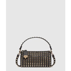 Rockstud 스몰 스터드 그레인드 카프스킨 크로스백