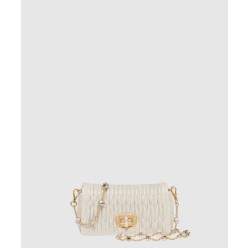 미우 크리스털 나파 가죽 및 크리스털 미니백 5BP079