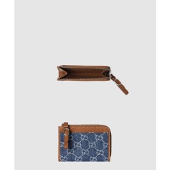 GG 엠블럼 지퍼 카드 케이스 821804