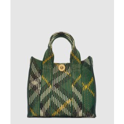 미니 체크 니트 토트 80957851