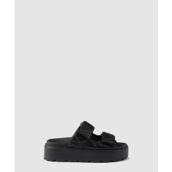 패딩 나파 가죽 슬라이더 샌들 1XZ775