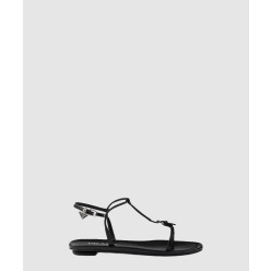 플랫 가죽 샌들 1X577N