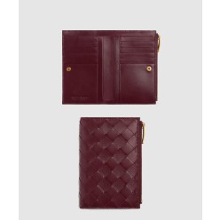 미디엄 인트레치아토 폴더형 지퍼 지갑 749940