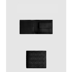 동전 지갑을 갖춘 인트레치아토 폴더형 지갑 605722