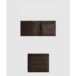동전 지갑을 갖춘 인트레치아토 폴더형 지갑 605722
