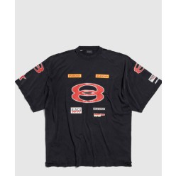 스폰서 로고 오버사이즈 티셔츠