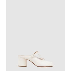 타비 미드힐 가죽 뮬 P6854