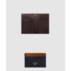 리나일론 및 가죽 여권 지갑 2MV017