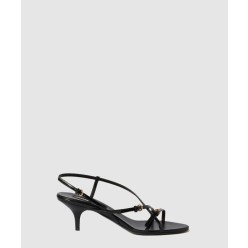 에나멜 가죽 버클 샌들 5X342E