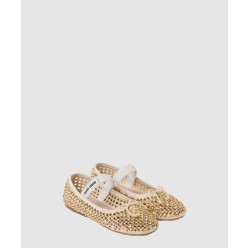 송아지 가죽 발레리나 플랫 5F855D