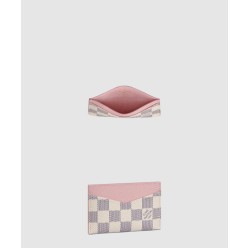 체크 바둑판 카드 지갑 M60286