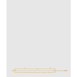 생로랑 메탈 및 크리스탈 소재의 CASSANDRE 멀티 체인 브레이슬릿 770495