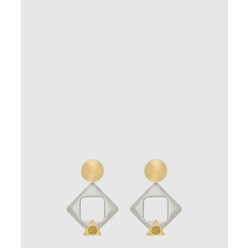 레진과 메탈 소재의 기하학적인 이어링 792033