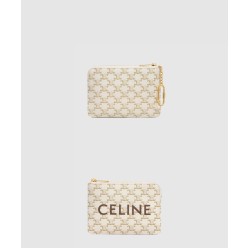 동전 지갑  프린트 트리옹프 캔버스 10C662