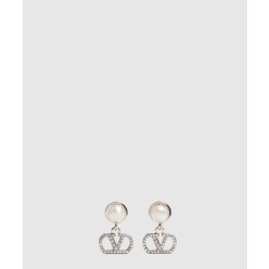 크리스털 장식 VLOGO SIGNATURE 이어링