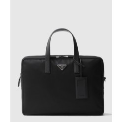 리나일론 및 사피아노 가죽 브리프케이스 2VE005