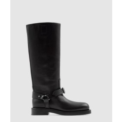 레더 새들 하이 부츠 80743661